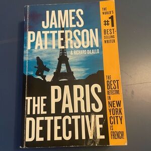 James Patterson 'The Paris Detective' Book - Blue and Orange Cover
